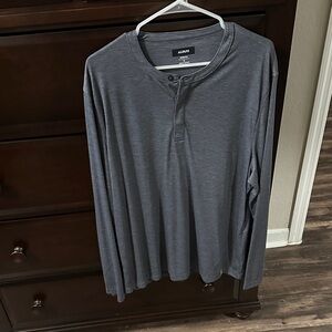 Alfani Men's Charcoal Long Sleeve Tee